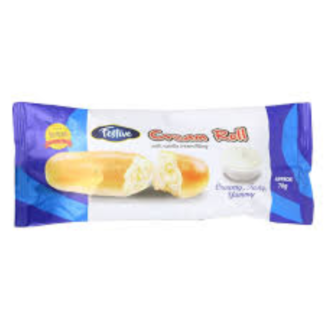 FESTIVE CREAM ROLL VANILLA 70G